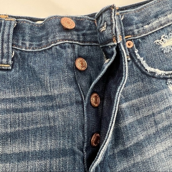 Abercrombie & Fitch Festival High Rise Cut Off Button Fly Shorts Size 2 Women’s - Picture 5 of 8